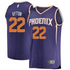 Camiseta Deandre Ayton 22 Phoenix Suns Icon Edition Púrpura Hombre